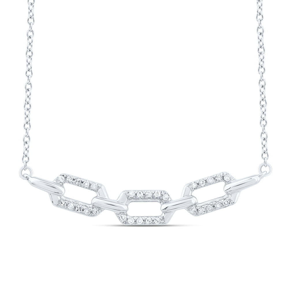 10Kt Gold 1/8 Ctw-Diamond Fashion Necklace(18 Inch)