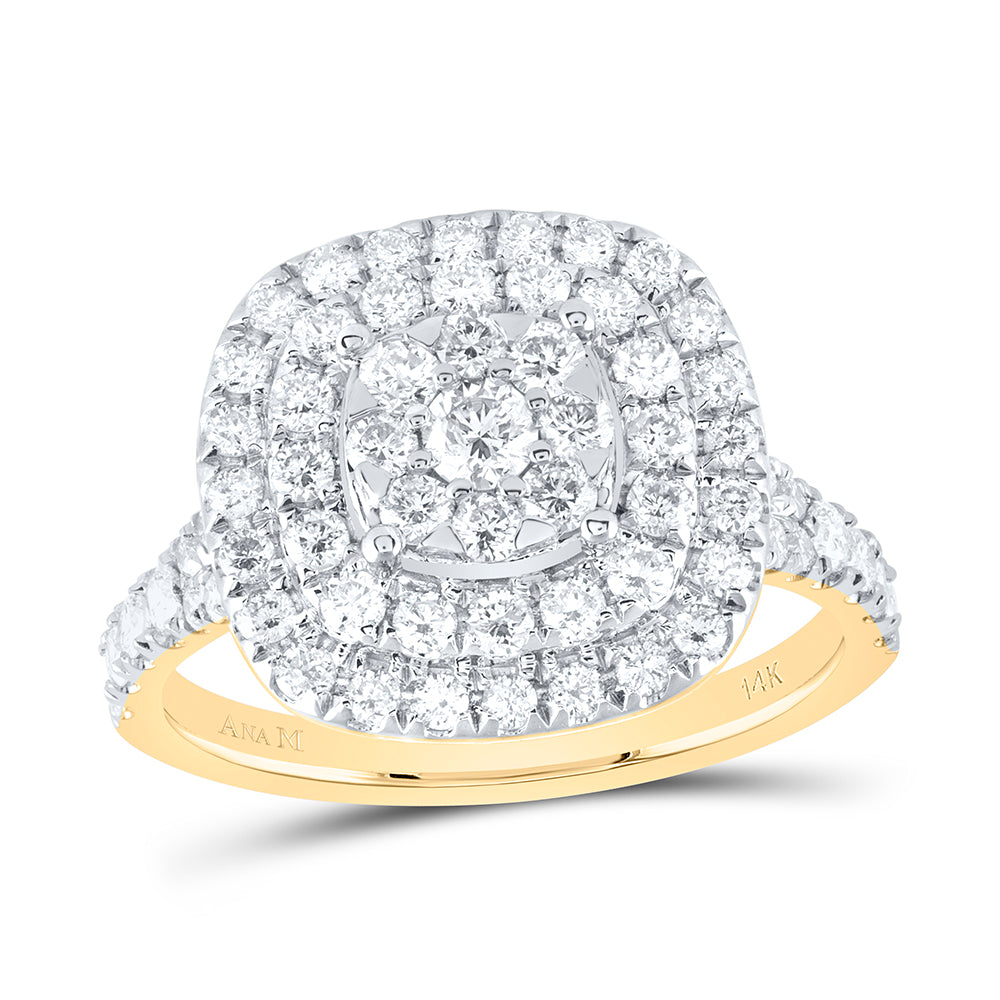 1 1/4Ctw-Nat Dia Ana M Fashion Ring (4.04 grams)