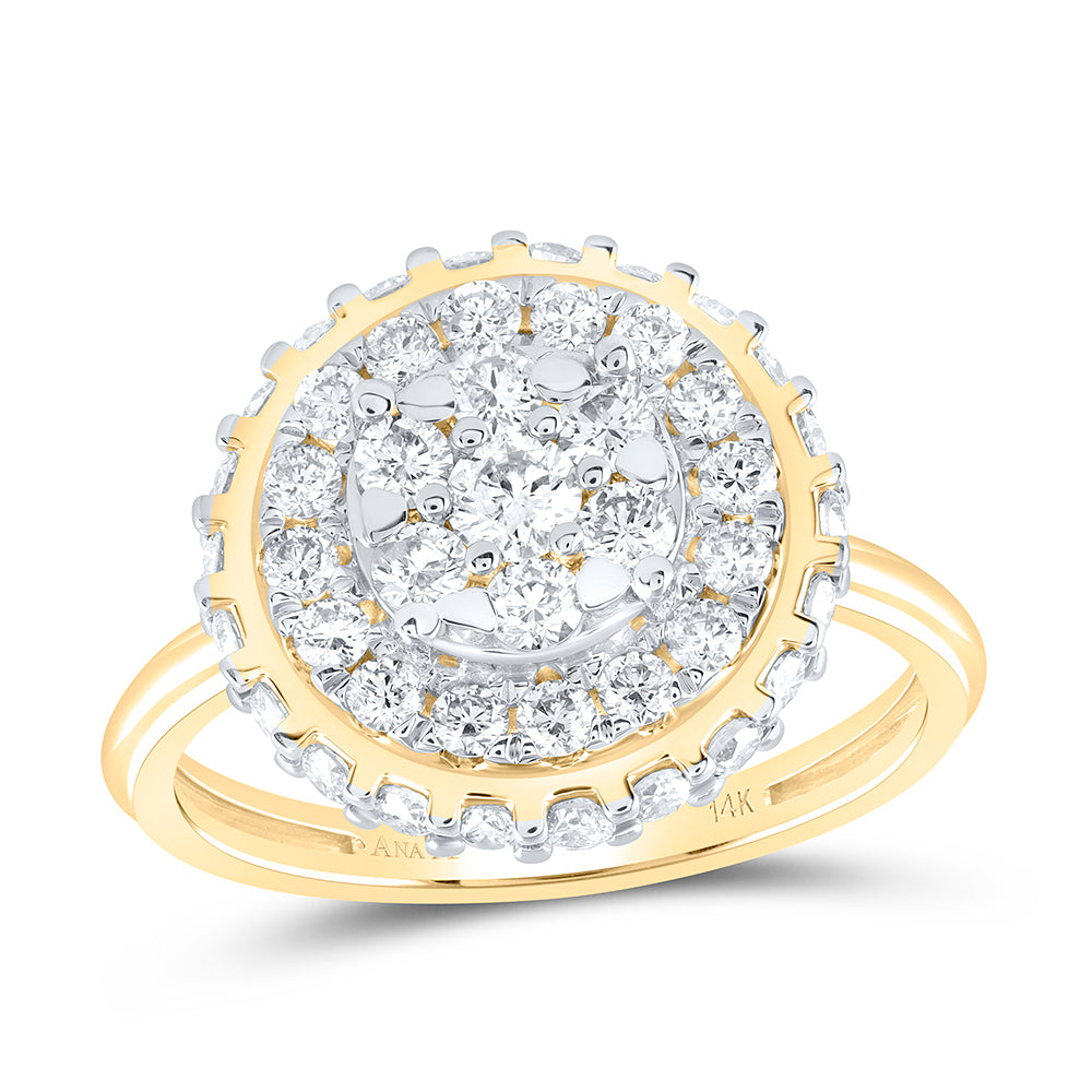 1 1/5Ctw-Nat Dia Ana M Fashion Ring (3.69 grams)