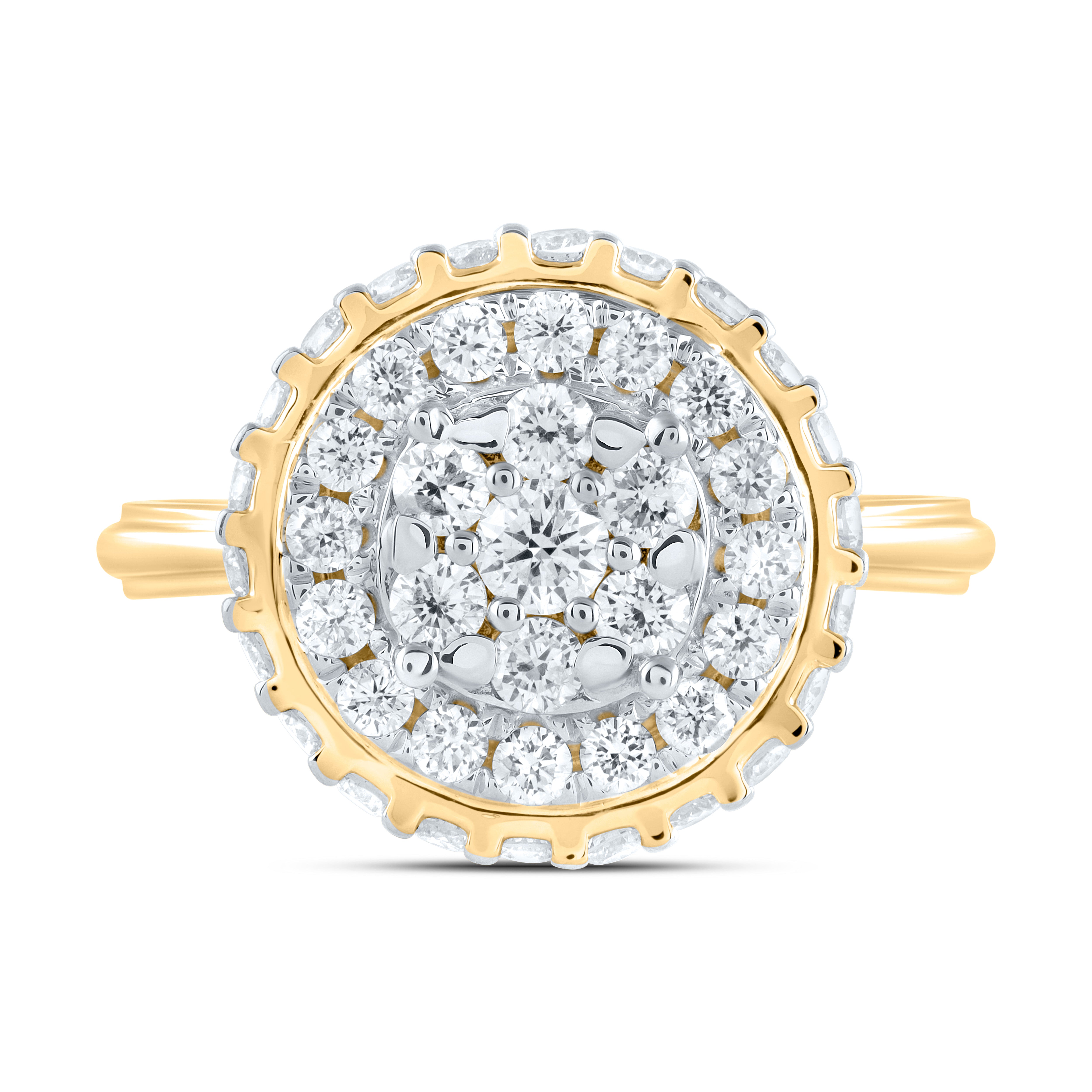 1 1/5Ctw-Nat Dia Ana M Fashion Ring (3.69 grams)