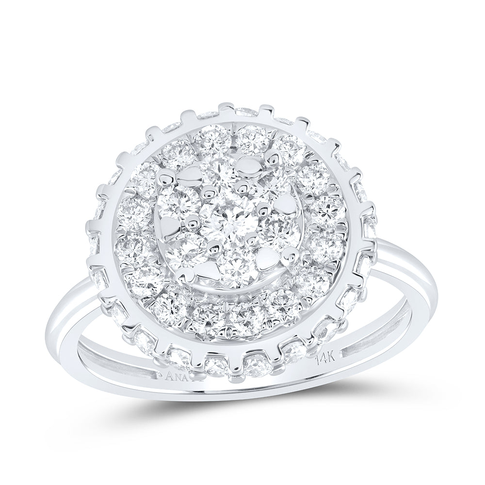 1 1/5Ctw-Nat Dia Ana M Fashion Ring (3.65 grams)