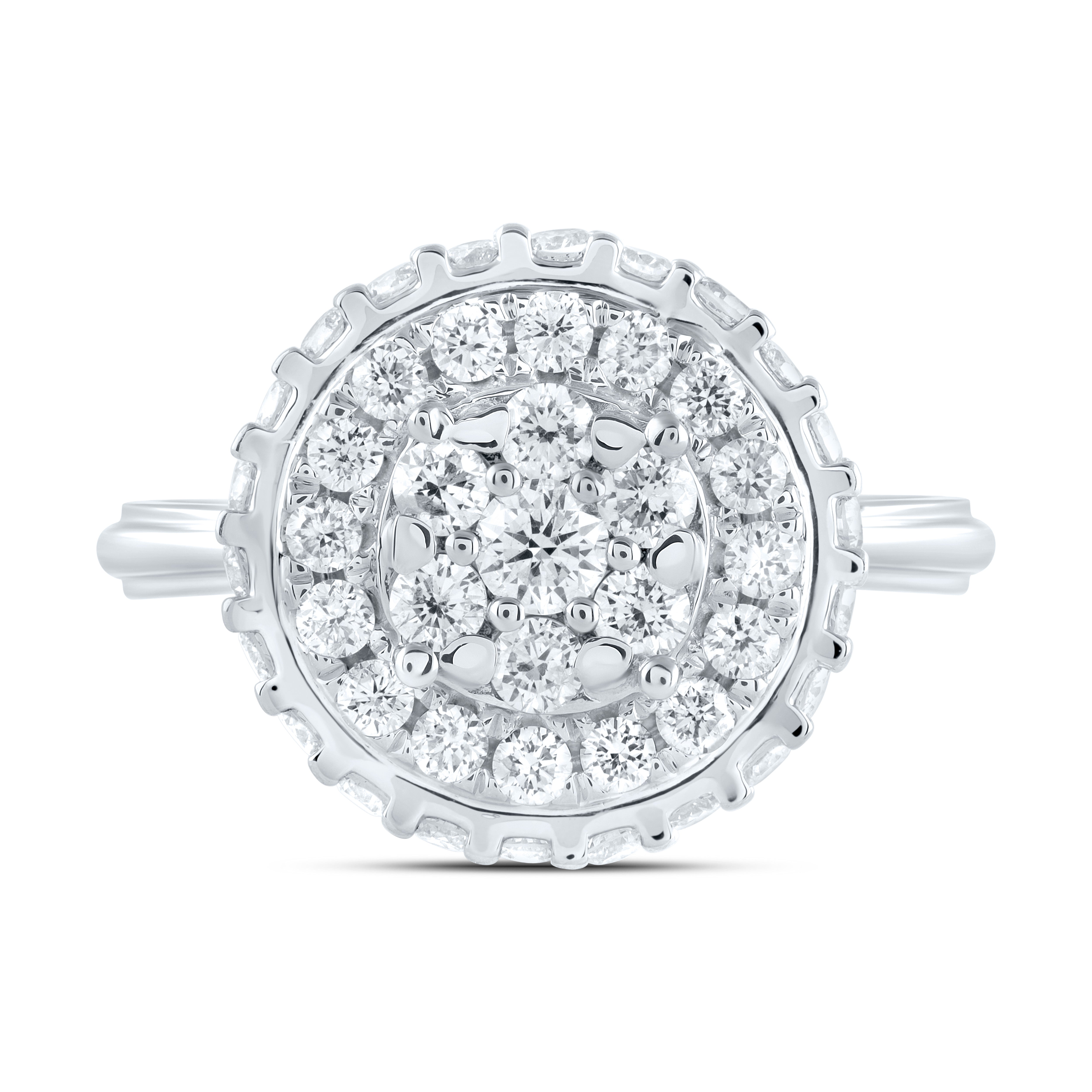 1 1/5Ctw-Nat Dia Ana M Fashion Ring (3.65 grams)