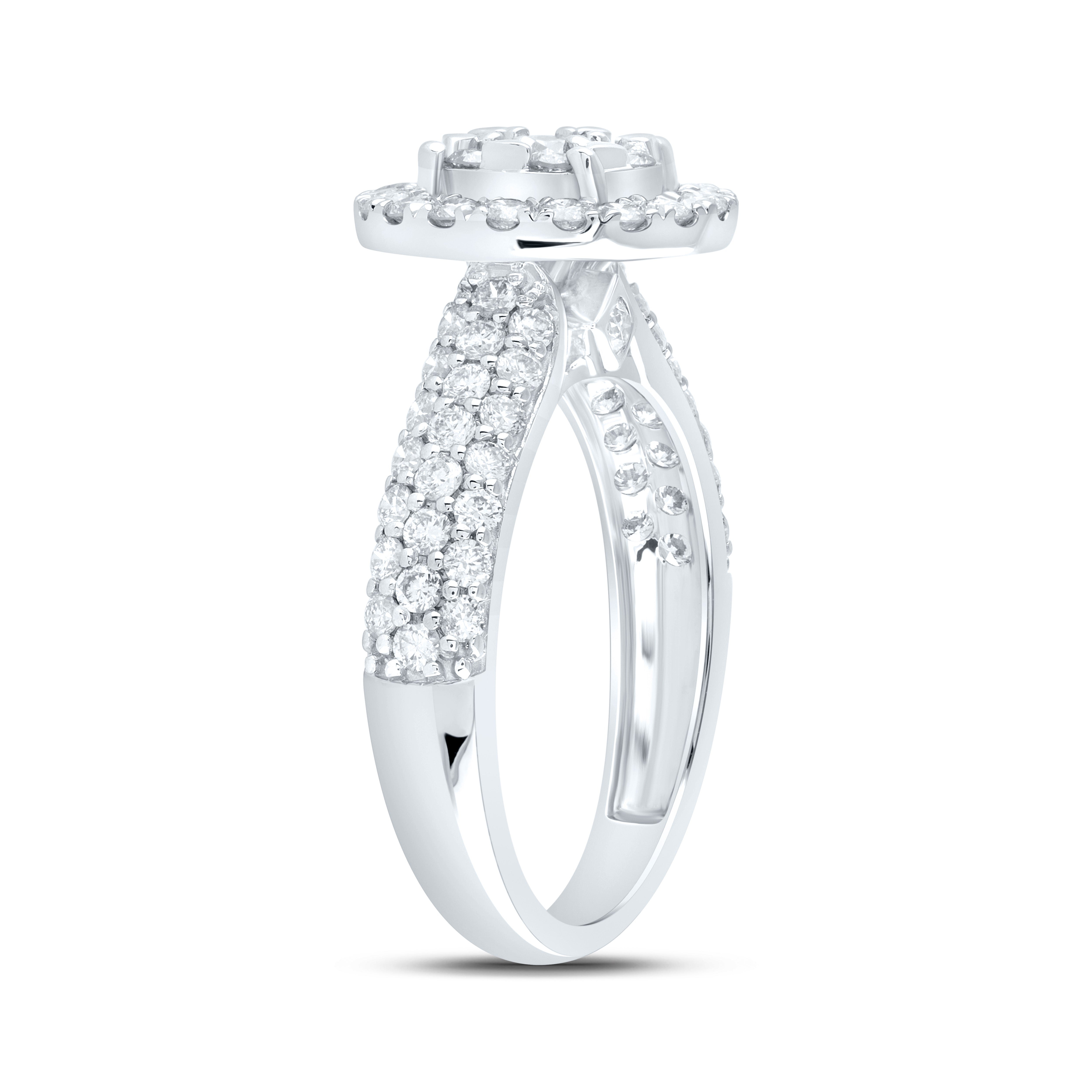 1 3/8Ctw-Nat Dia Ana M Fashion Ring (3.57 grams)