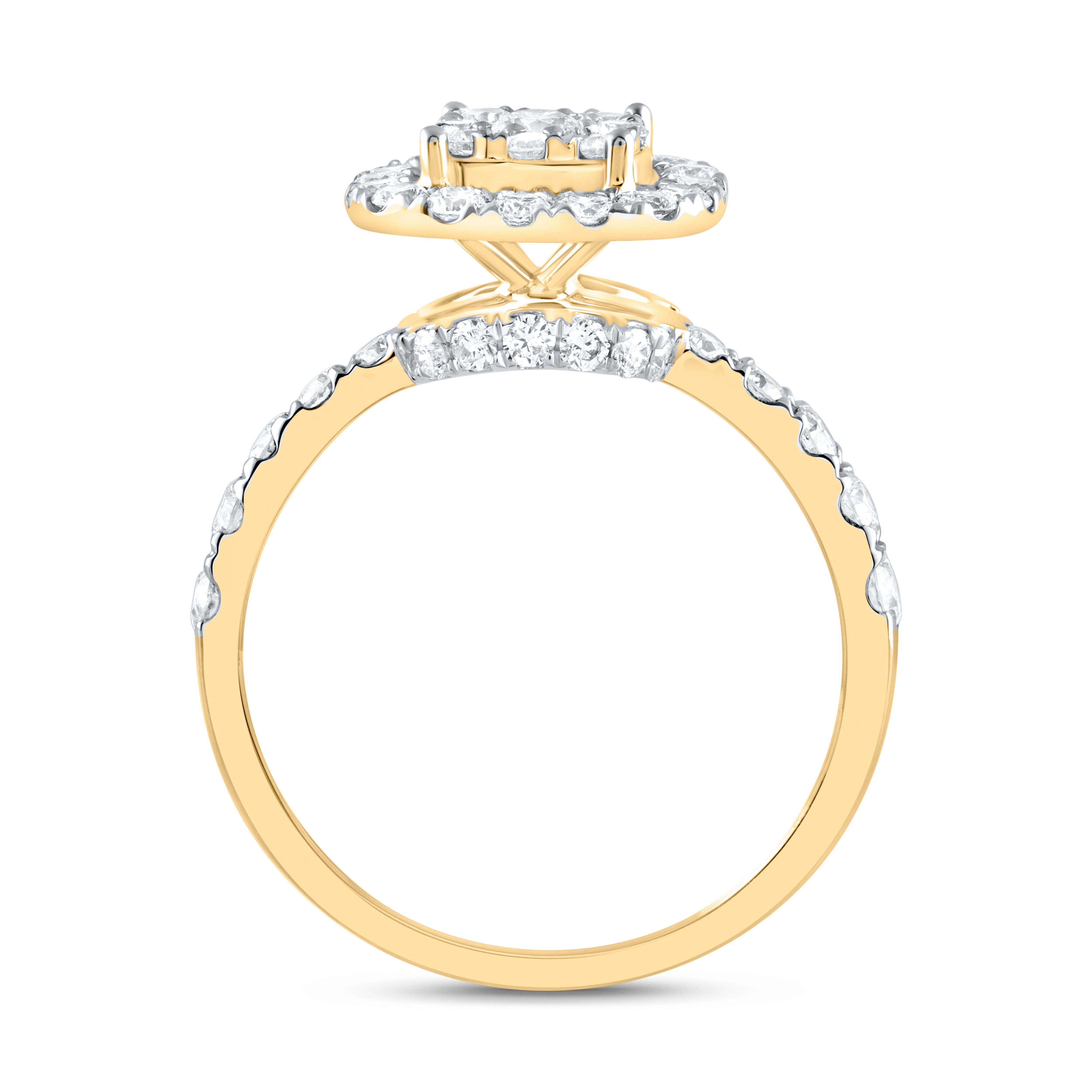 1 1/5Ctw-Nat Dia Ana M Fashion Ring (3.58 grams)