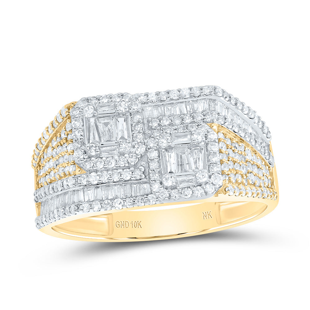 1Ctw-Nat Diamond Component Mens Ring (3.97 grams)