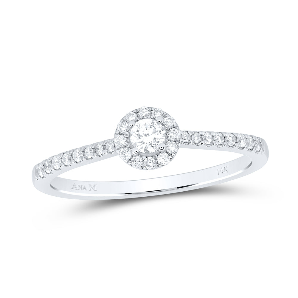 1/4Ctw-Nat Dia Ana M Fashion Promise Ring (1.72 grams)