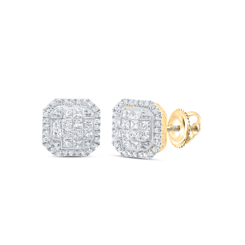 1 5/8Ctw-Dia Cn Fashion Octagon Earring