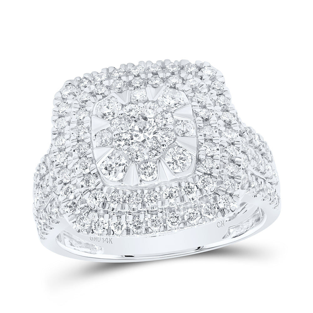 1 1/3Ctw-Dia Cn Cushion Ladies Ring (6.8 grams)