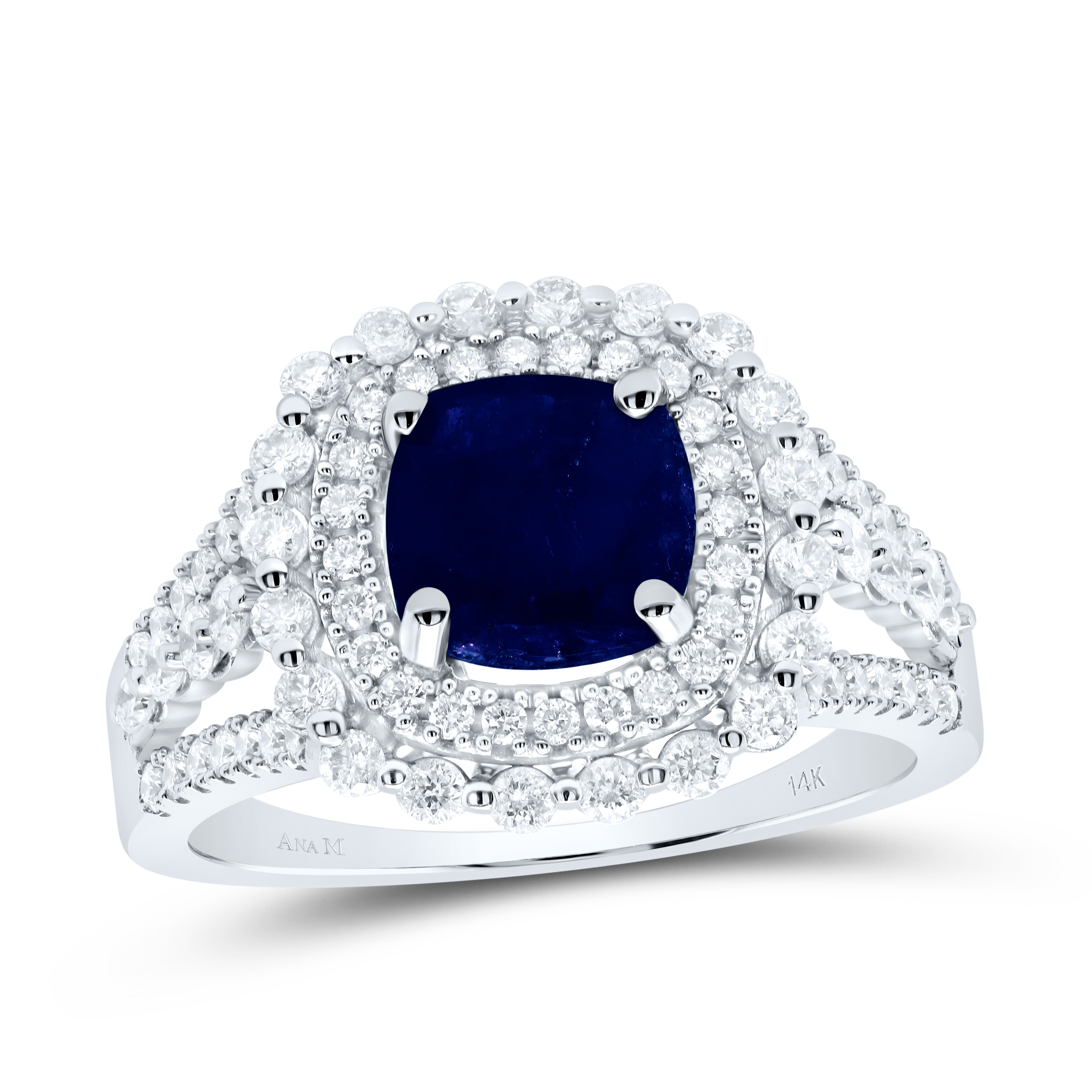 3/4Ctw-Dia Ana M 7Mm Cu-Bs Nat Gem Ring (5.18 grams)