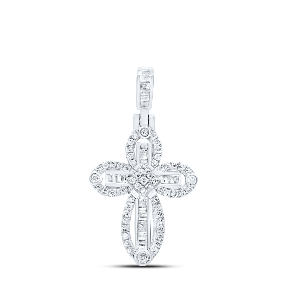 1/2Ctw-Dia P1 Gift Cross Pendant (2.4325 grams)