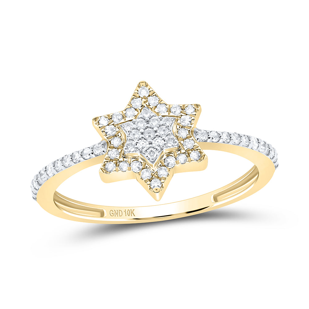 1/5Ctw-Nat Dia P1 Gift Star Ring (1.43 grams)