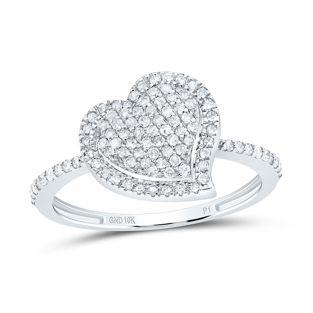 1/3Ctw-Dia P1 Gift Heart Ring (2.14 grams)