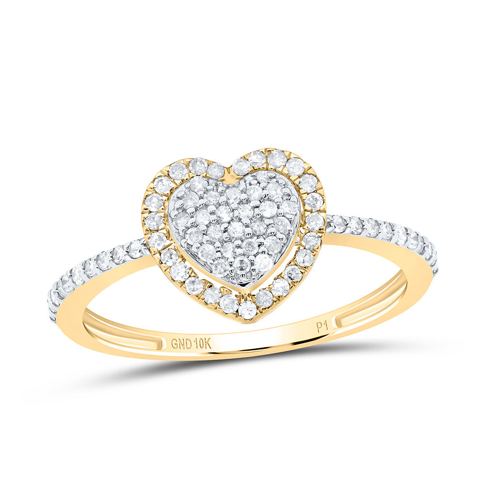 1/4Ctw-Dia P1 Gift Heart Ring (1.43 grams)