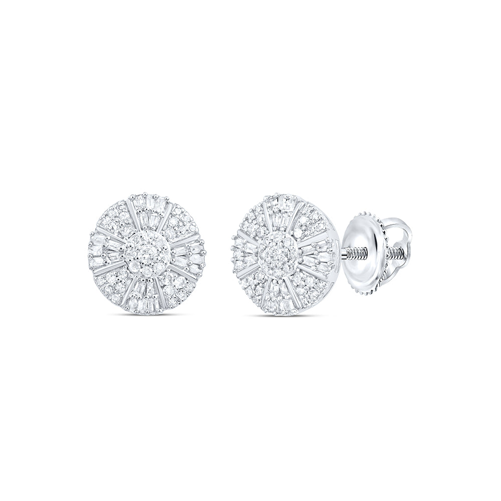 10Kt Gold 1/2Ctw-Dia P1 Gift Round Stud Earring