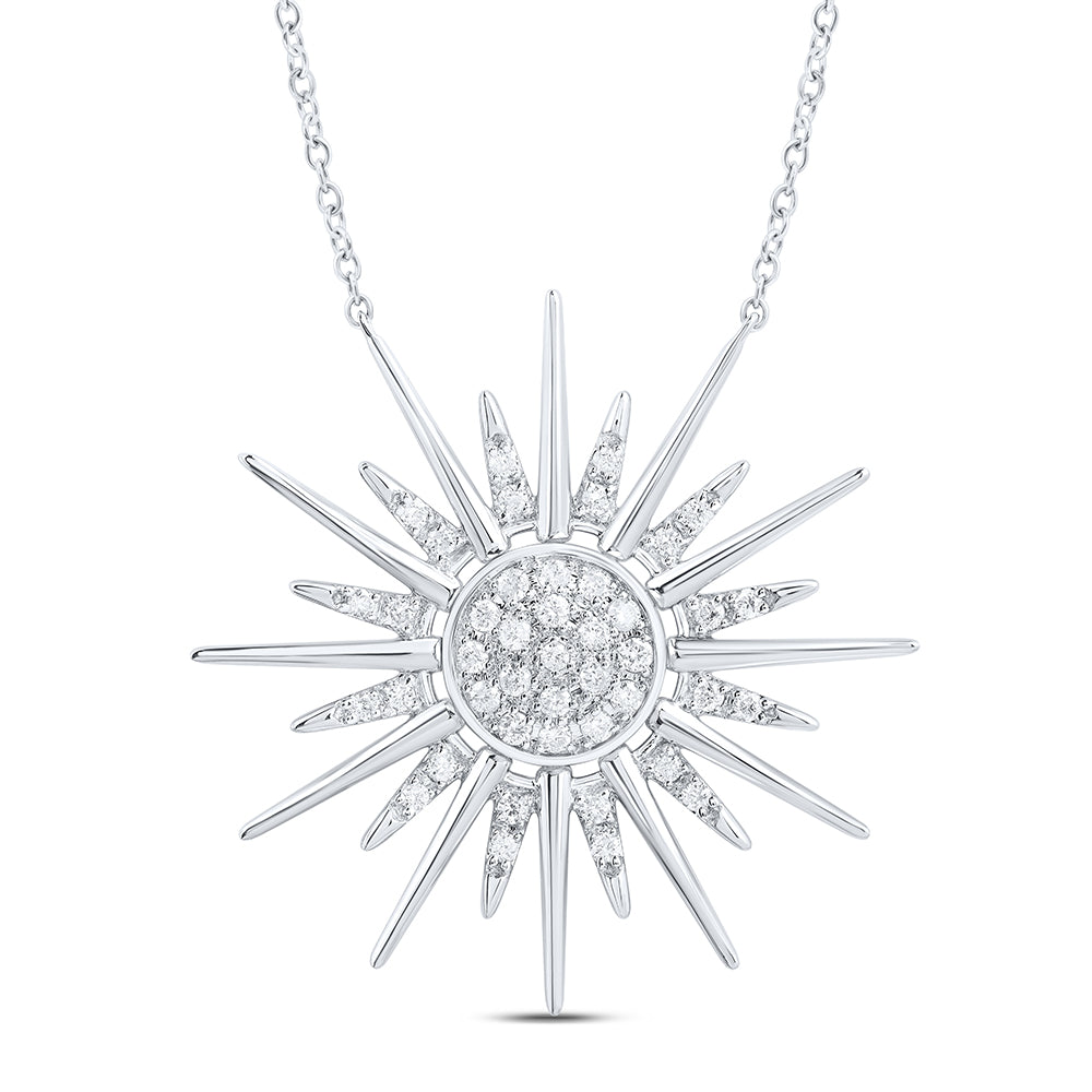 10Kt Gold 1/4Ctw-Diamond Fashion Twinkle Necklace (18 Inch)