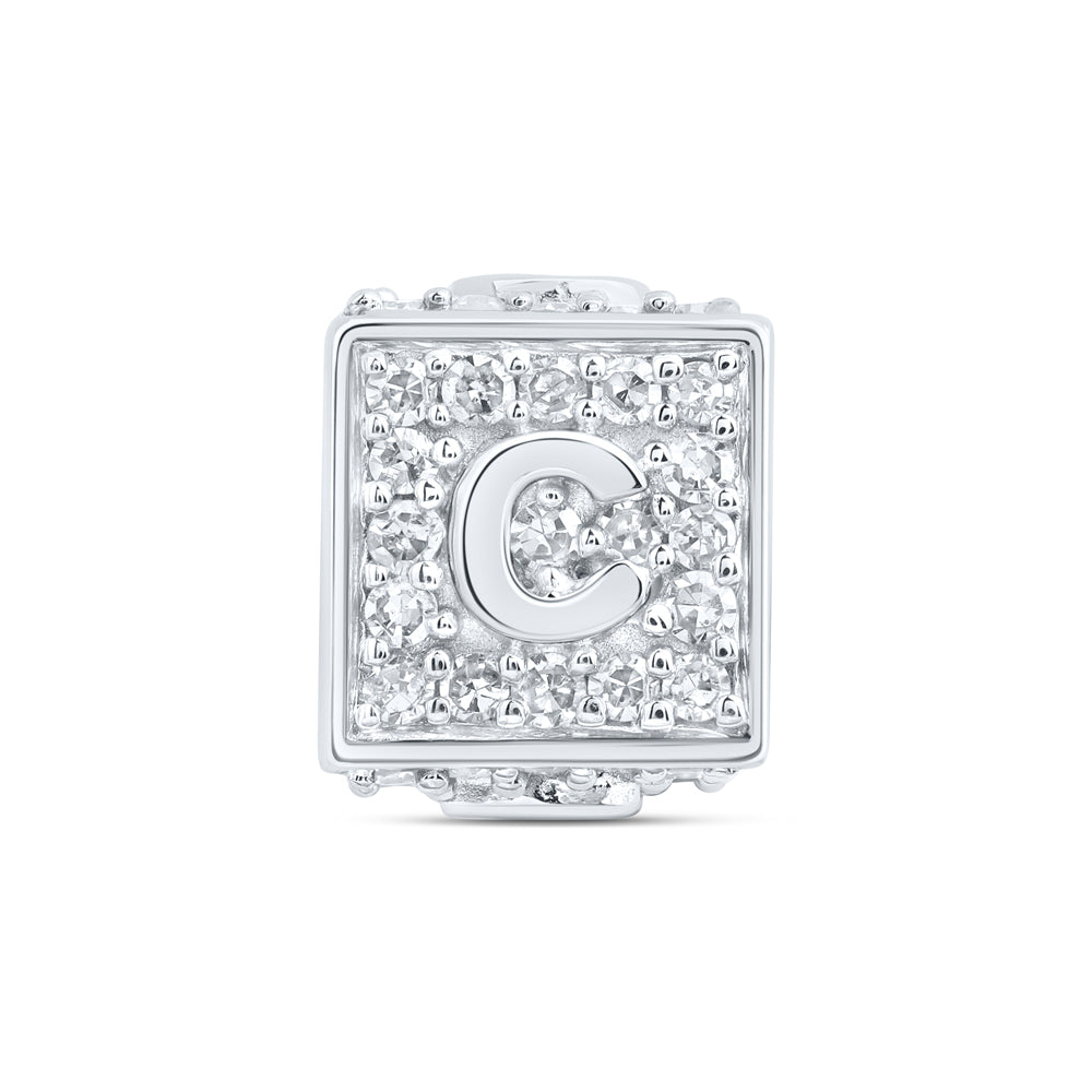 10Kt Gold 1/3Ctw-Dia Nk Fashion Initial C" Bracelet Box"