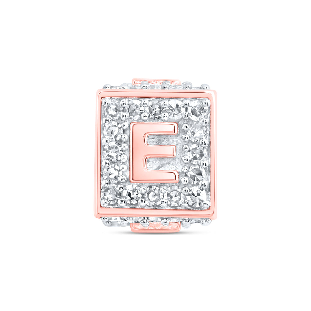 10Kt Gold 1/4Ctw-Dia Nk Fashion Initial E" Bracelet Box"