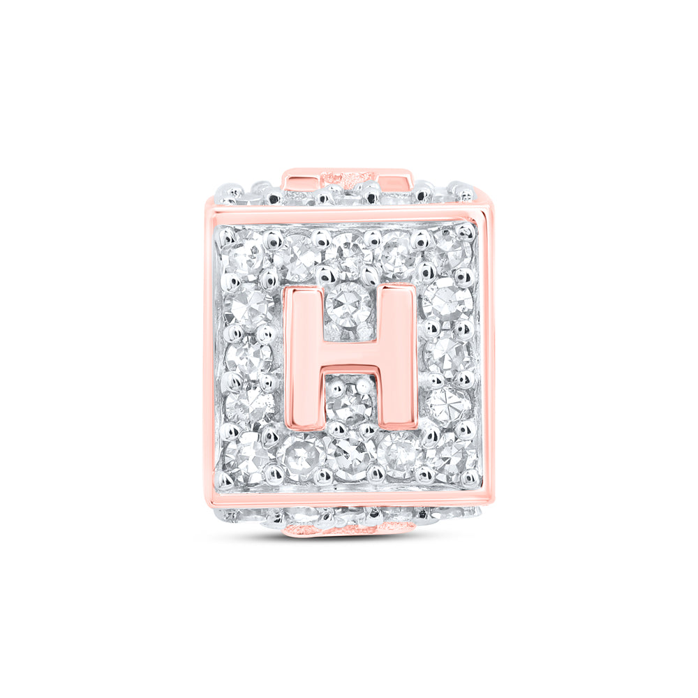 10Kt Gold 1/3Ctw-Dia Nk Fashion Initial H" Bracelet Box" (3 grams)