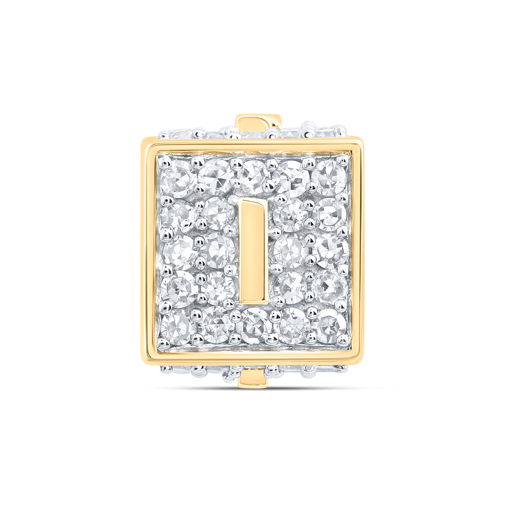 10Kt Gold 1/3Ctw-Dia Nk Fashion Initial I" Bracelet Box"