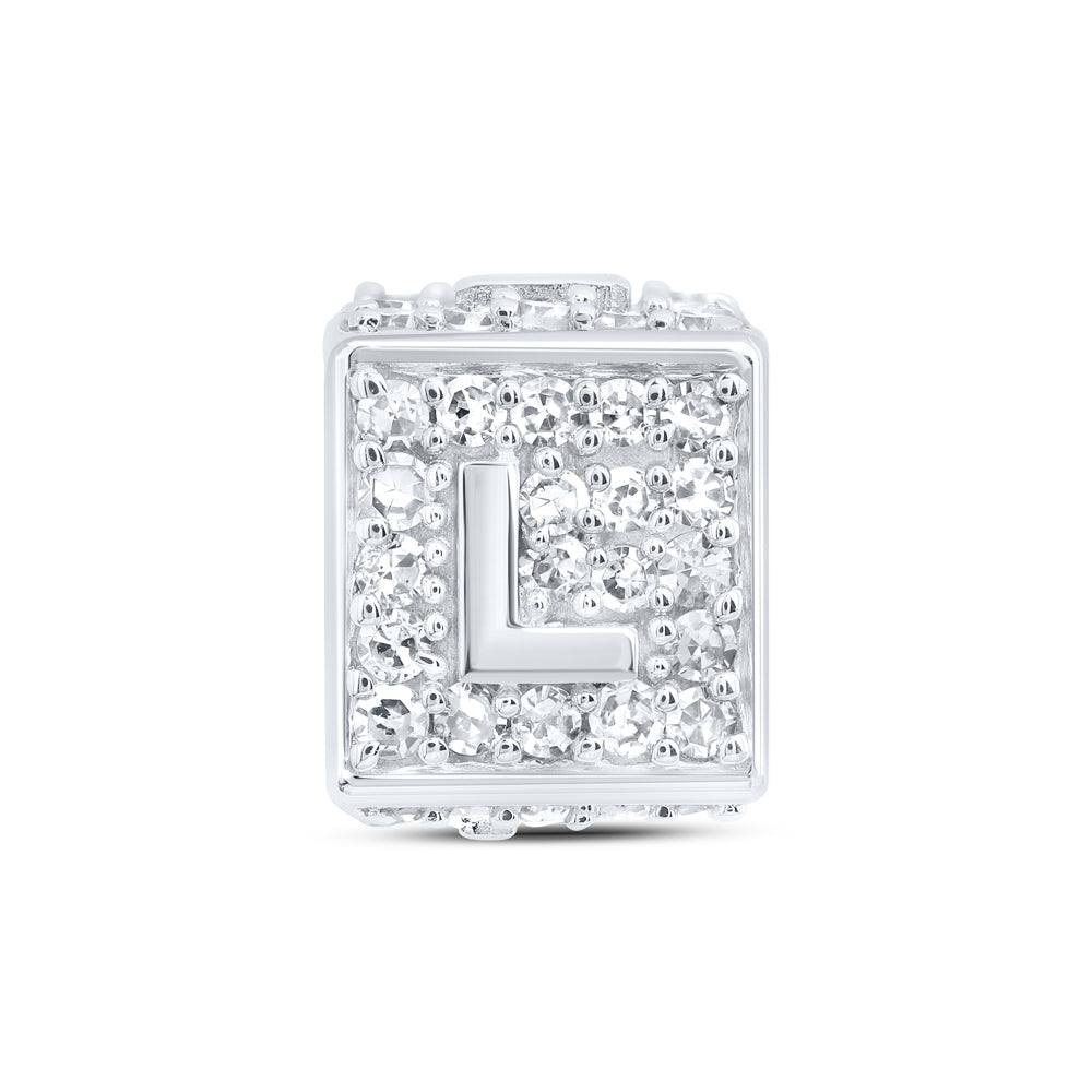 10Kt Gold 1/3Ctw-Dia Nk Fashion Initial L" Bracelet Box"