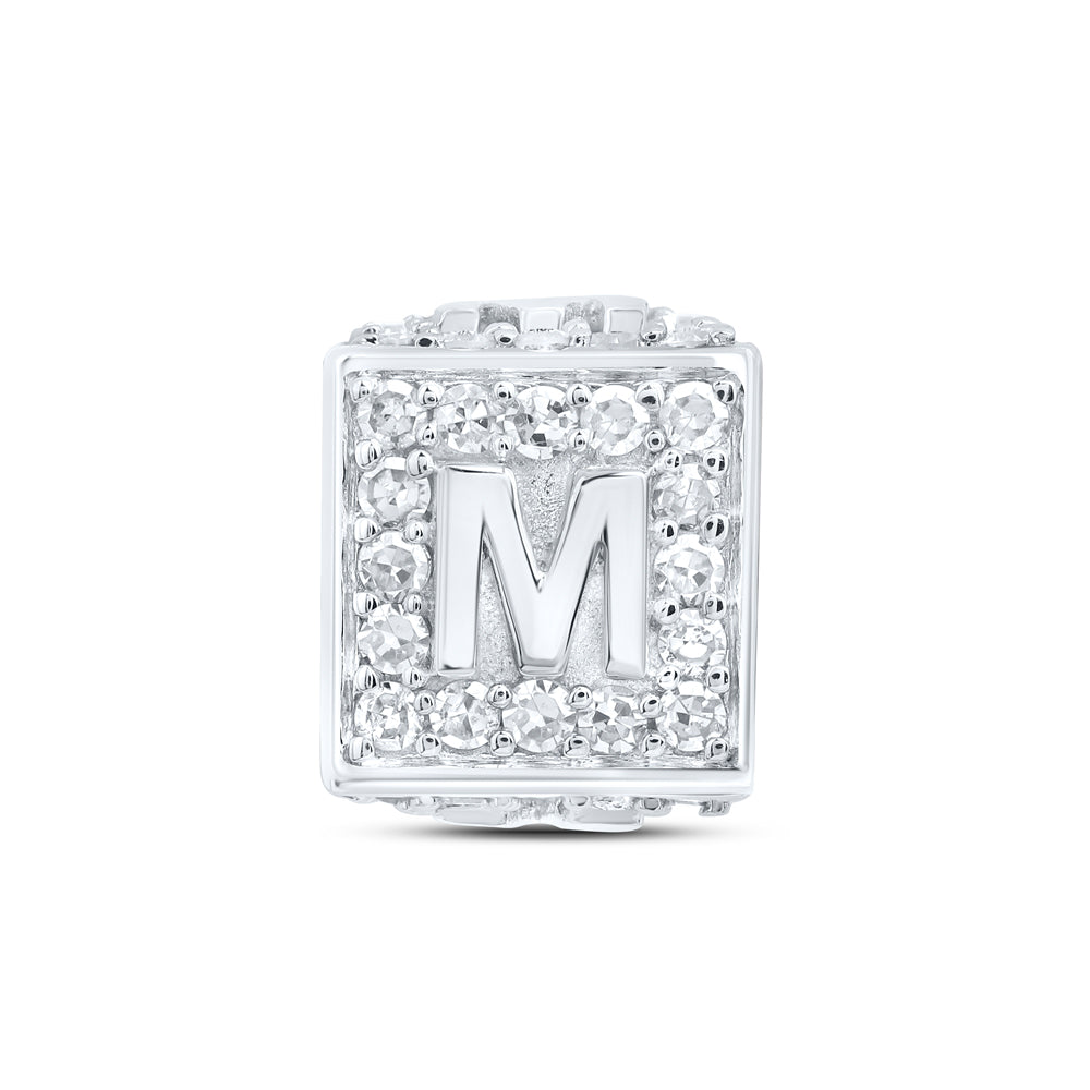 10Kt Gold 1/4Ctw-Dia Nk Fashion Initial M" Bracelet Box"