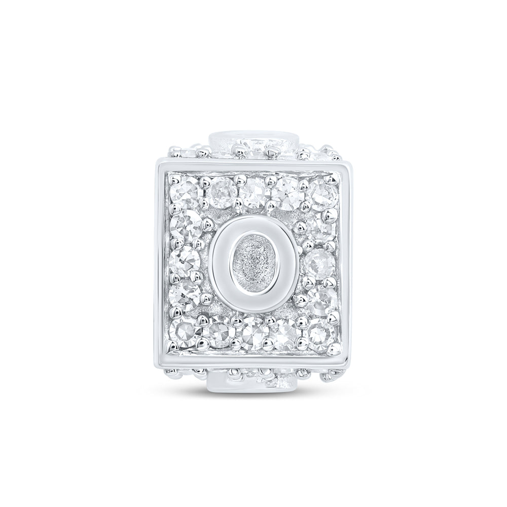 10Kt Gold 1/4Ctw-Dia Nk Fashion Initial O" Bracelet Box"