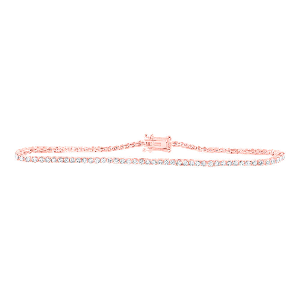 2 1/3Ctw-Dia Nk Tennis Bracelet(7 Inch) (6.11 grams)