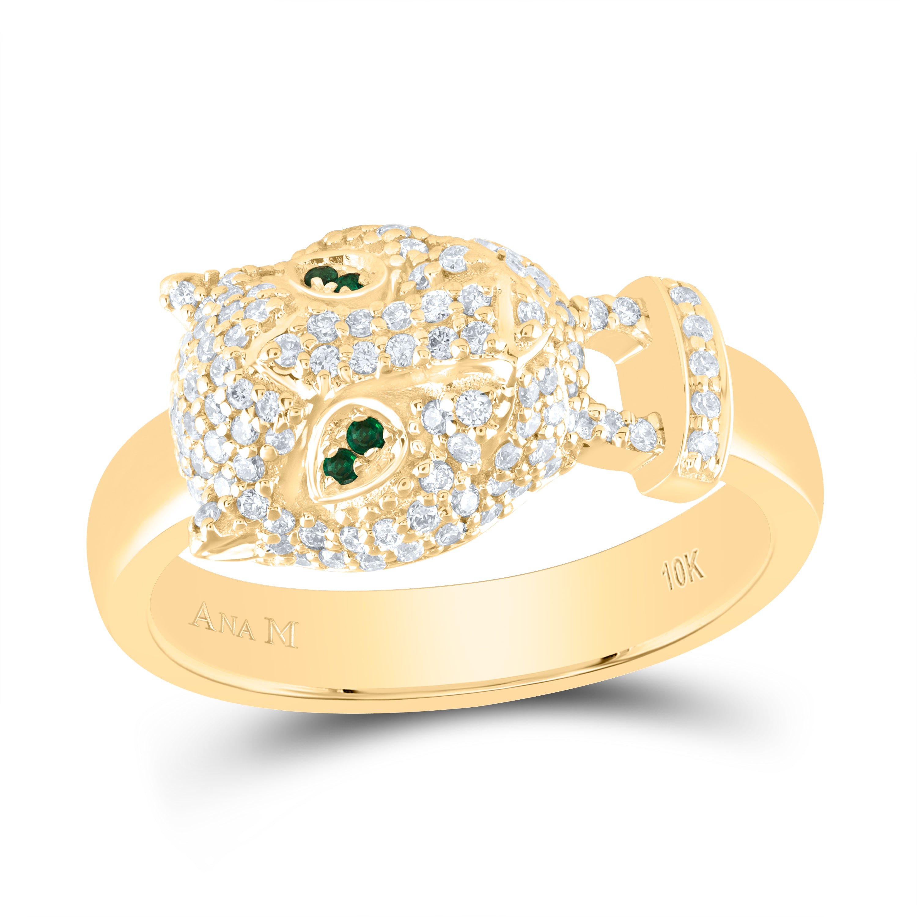 1/2Ctw-Dia Ana M Leopard Ladies Fashion Ring (4.72 grams)