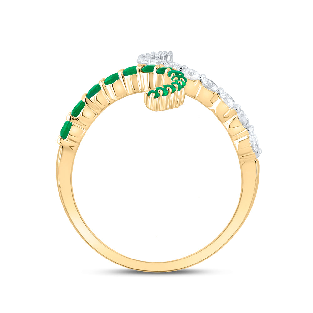 3/8Ctw-Dia Cn 3/8Ctw Rd-Em Nat Gem Ring (2.47 grams)