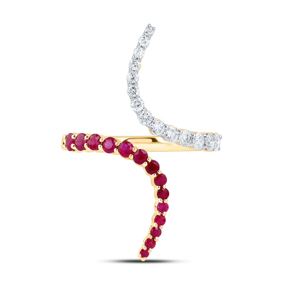 3/8Ctw-Dia Cn 3/8Ctw Rd-Ru Nat Gem Ring (2.77 grams)