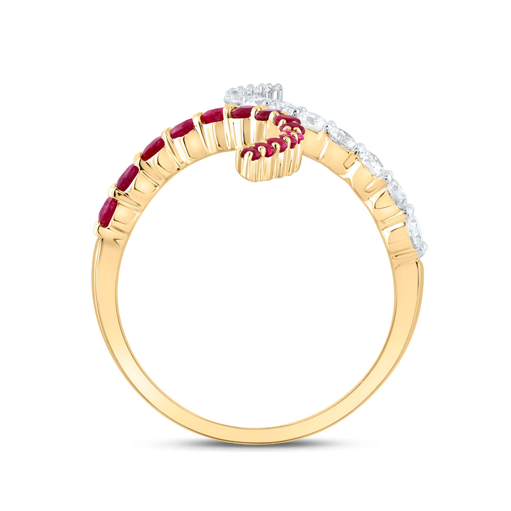 3/8Ctw-Dia Cn 3/8Ctw Rd-Ru Nat Gem Ring (2.77 grams)