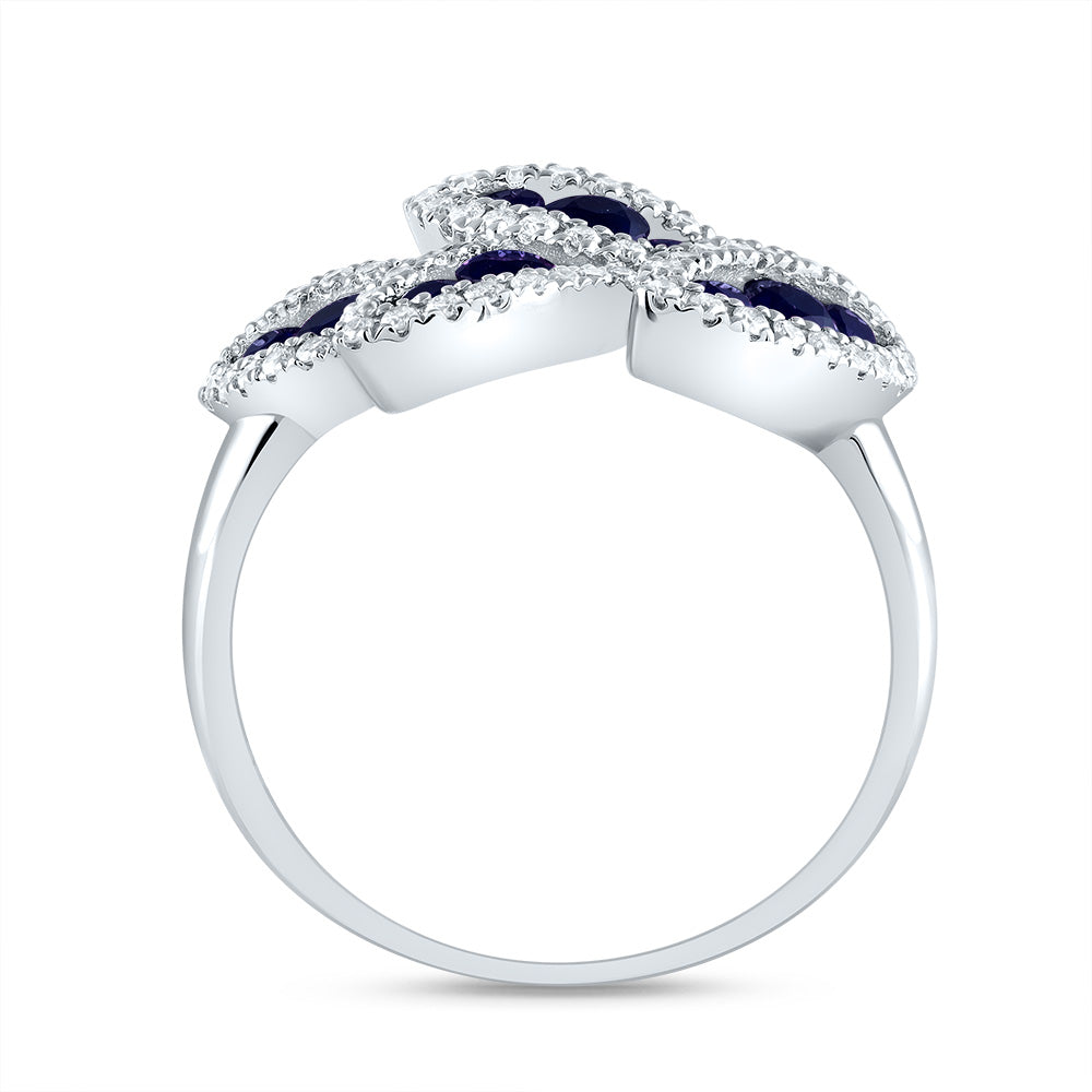 1/3Ctw-Dia Ana M 7/8Ctw Rd-Bs Nat Gem Ring (3.69 grams)