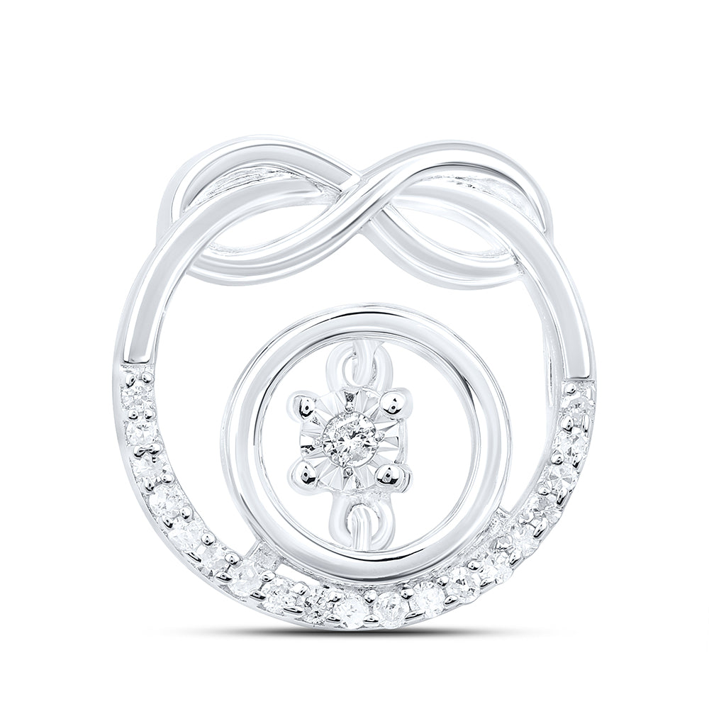 Sterling Silver 1/8Ctw-Dia P1 Gift Pendant