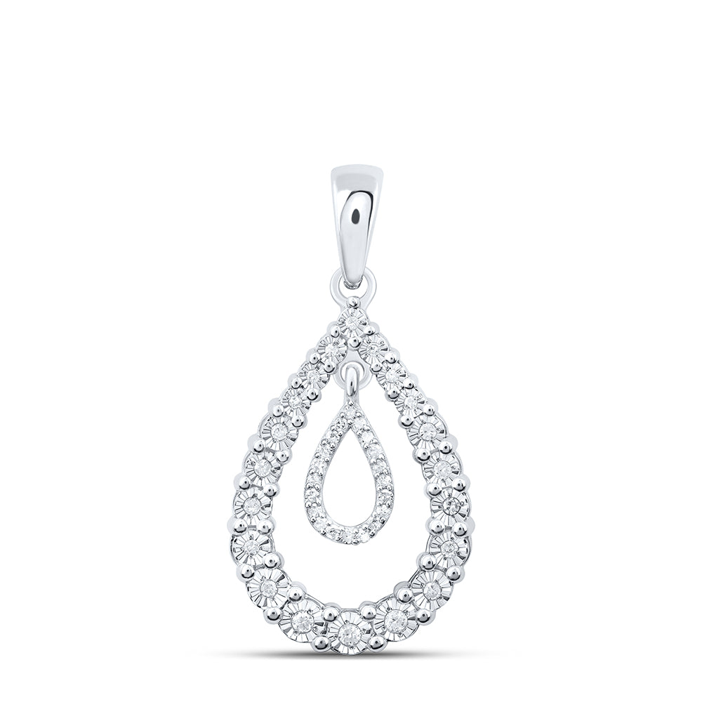 1/6Ctw-Dia P1 Gift Pear Pendant (2.1084 grams)