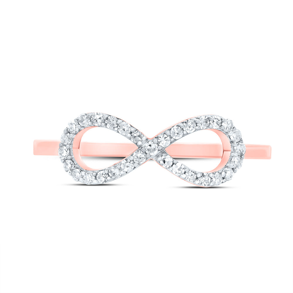1/6Ctw-Dia Cn Fashion Infinity Ring (1.71 grams)
