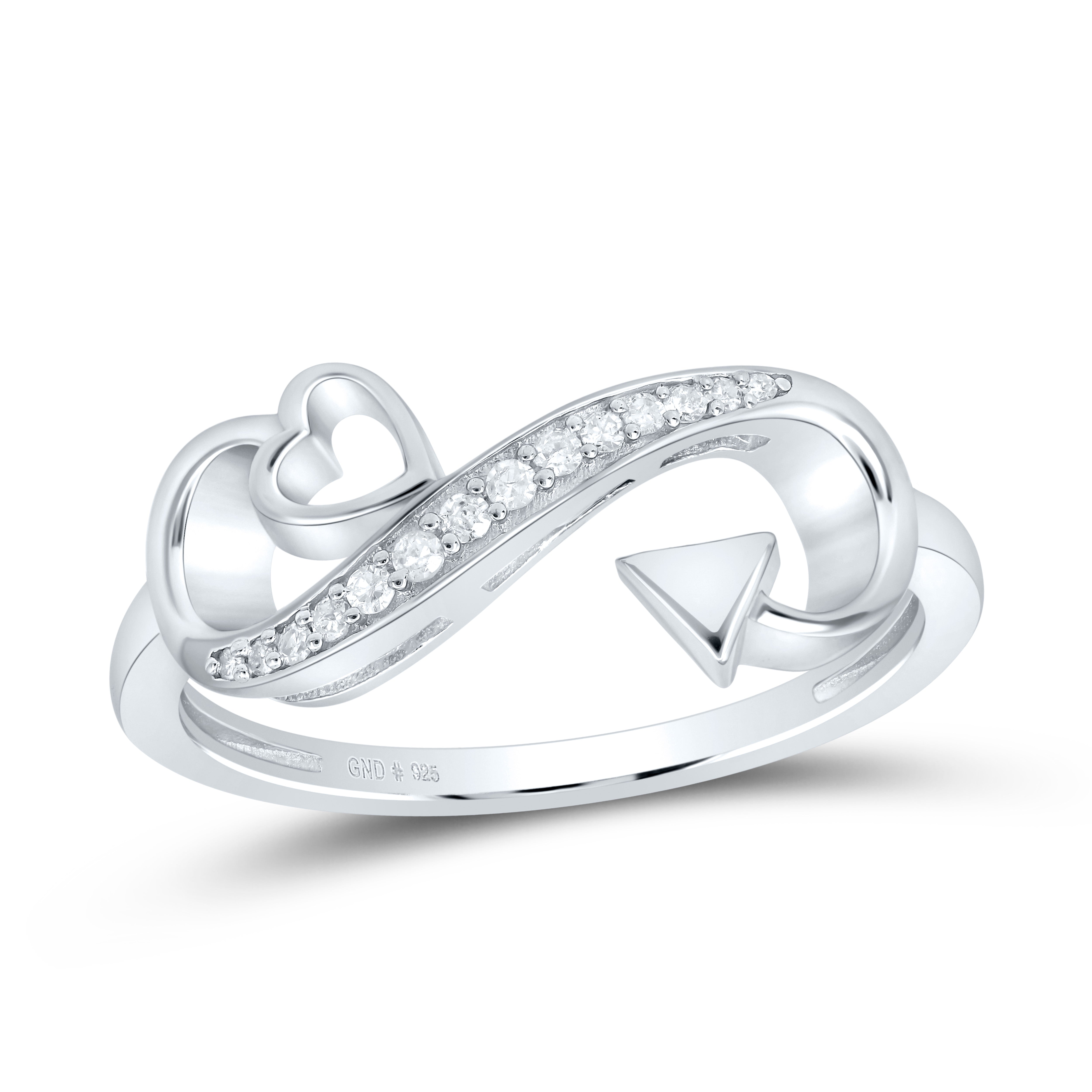1/12Ctw-Dia P1 Gift Heart Ring (2.05 grams)