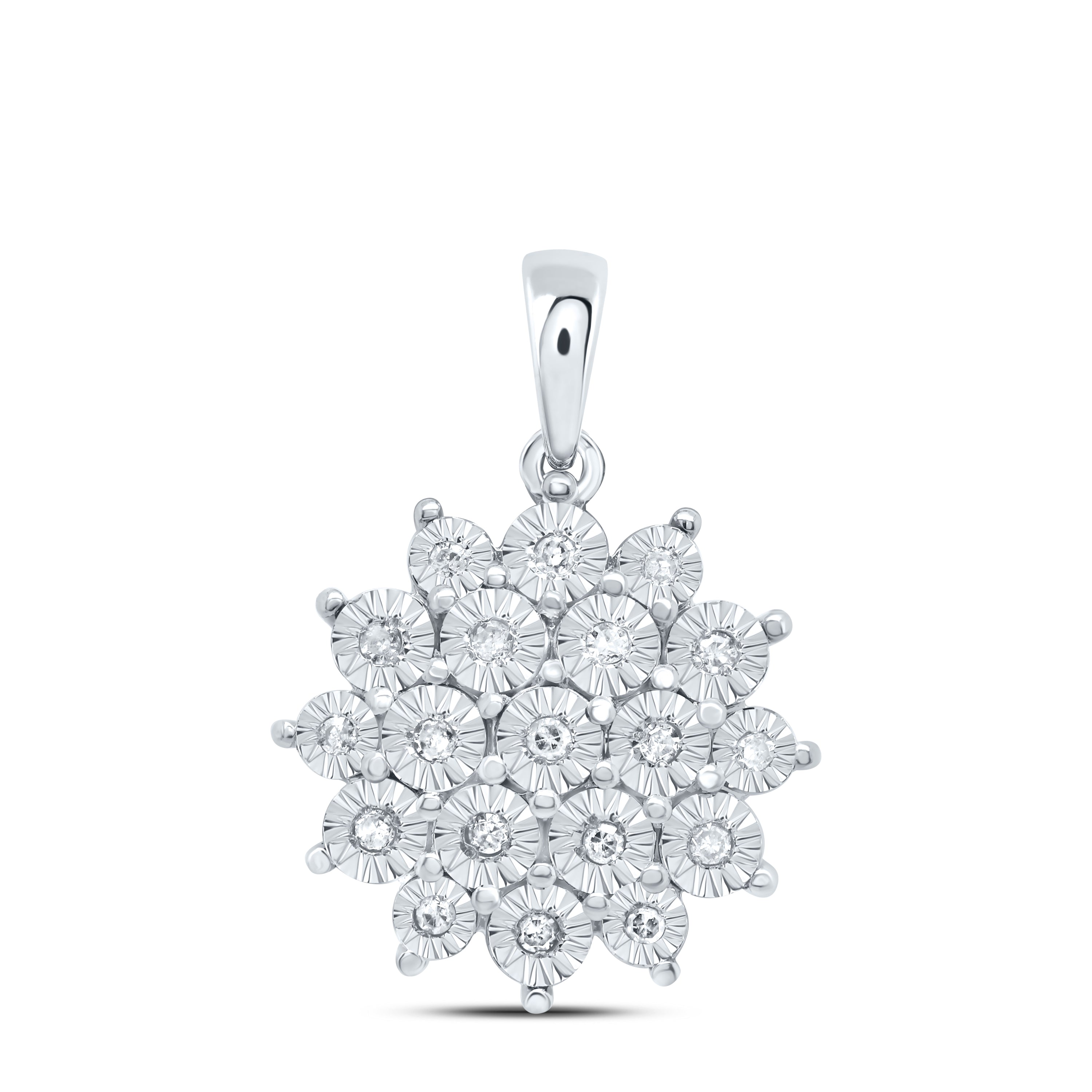 Sterling Silver 1/10Ctw-Dia P1 Gift Pendant