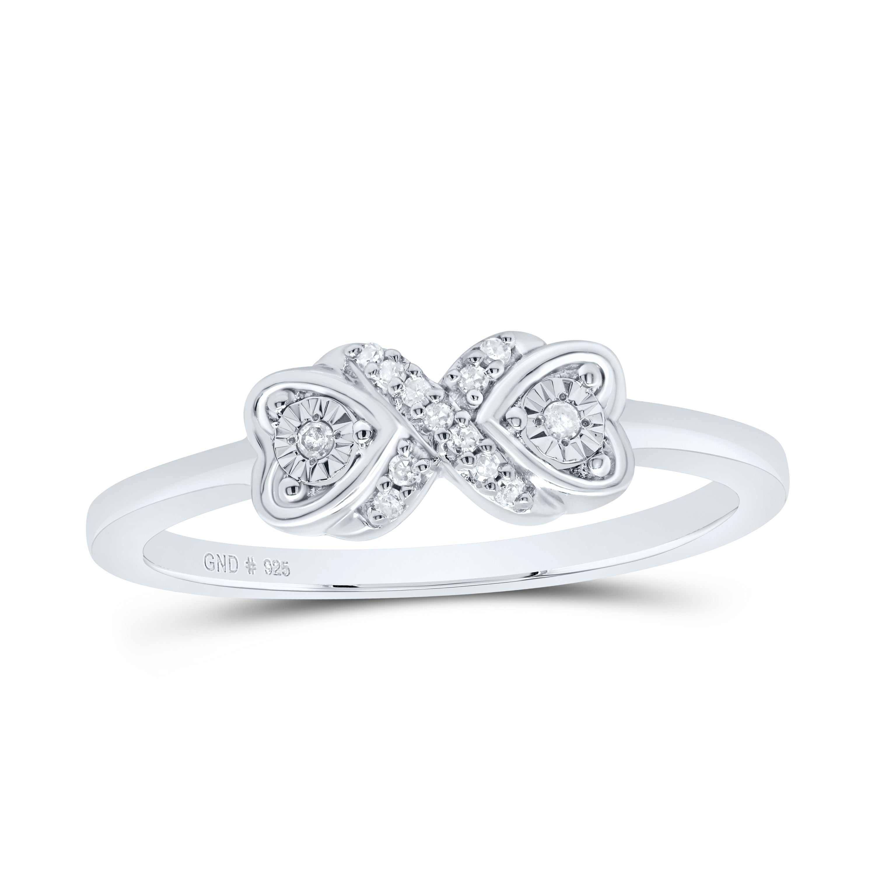 1/20Ctw-Nat Dia P1 Gift Heart Ring (2.02 grams)