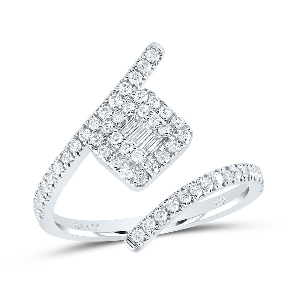 1/2Ctw-Nat Dia Ana M Fashion Ring (2.95 grams)