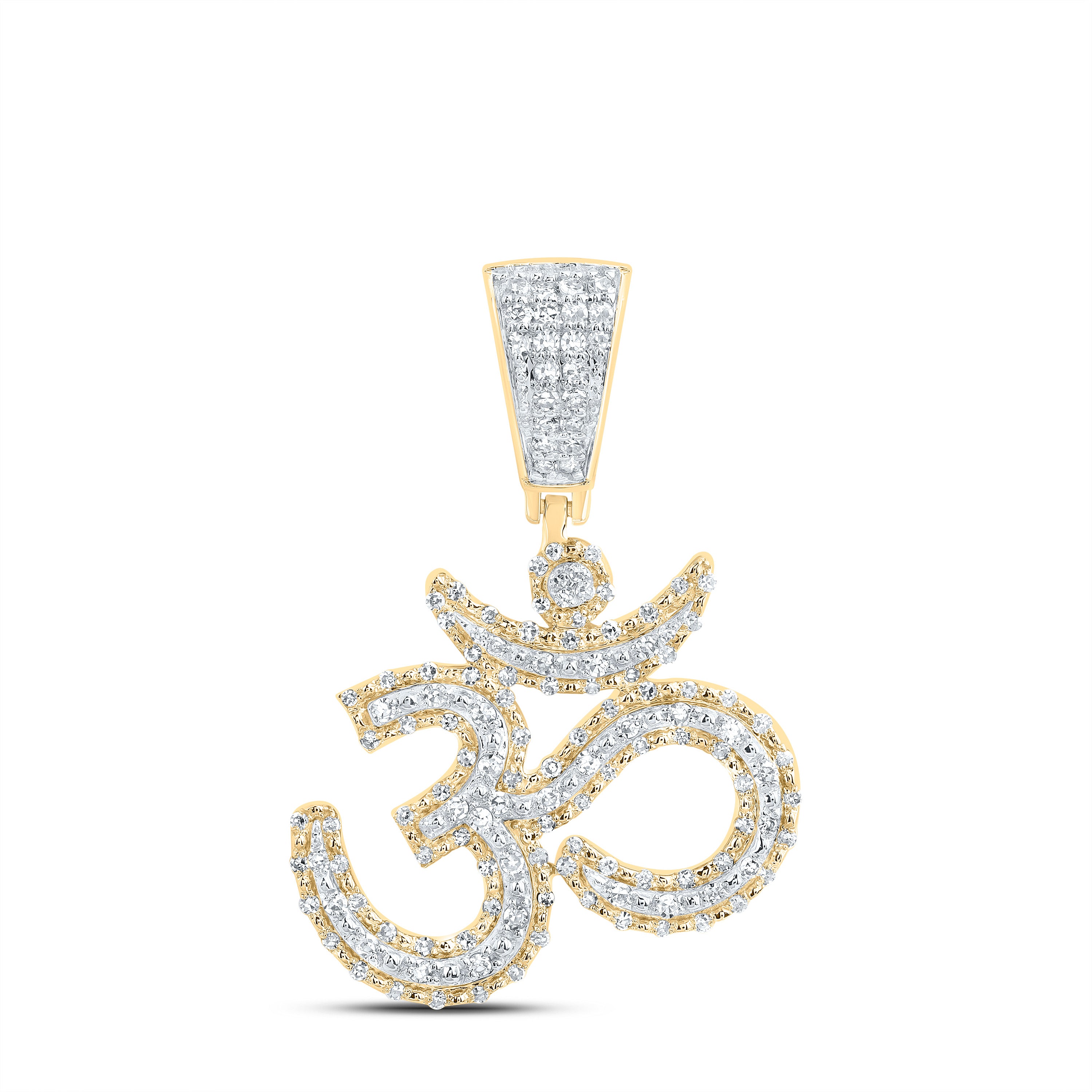 10Kt Gold 3/8Ctw-Dia Nk Fashion Om Pendant