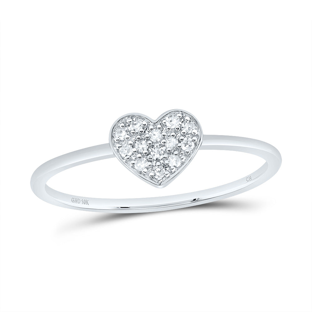 1/12Ctw-Nat Dia Cn Gift Heart Ring (0.84 grams)
