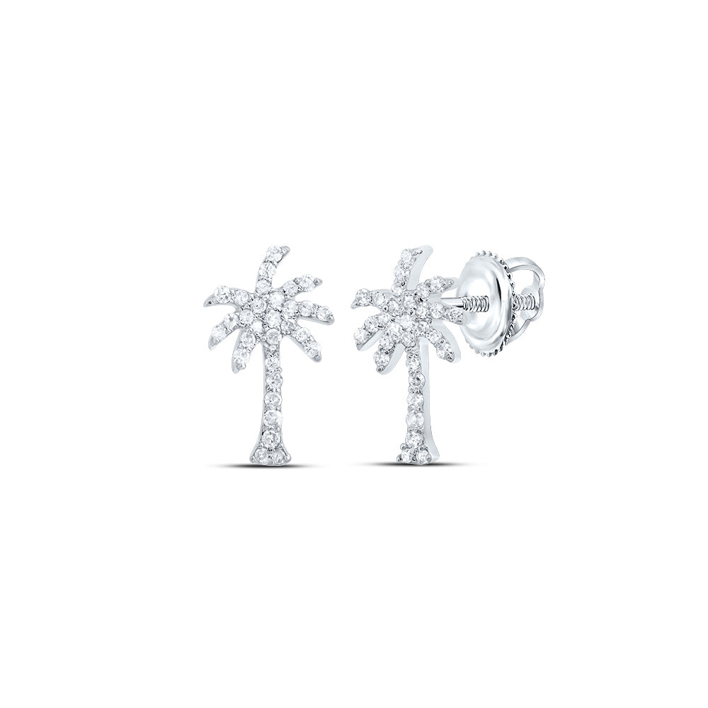 1/5Ctw-Nat Dia P1 Gift Tree Stud Earring