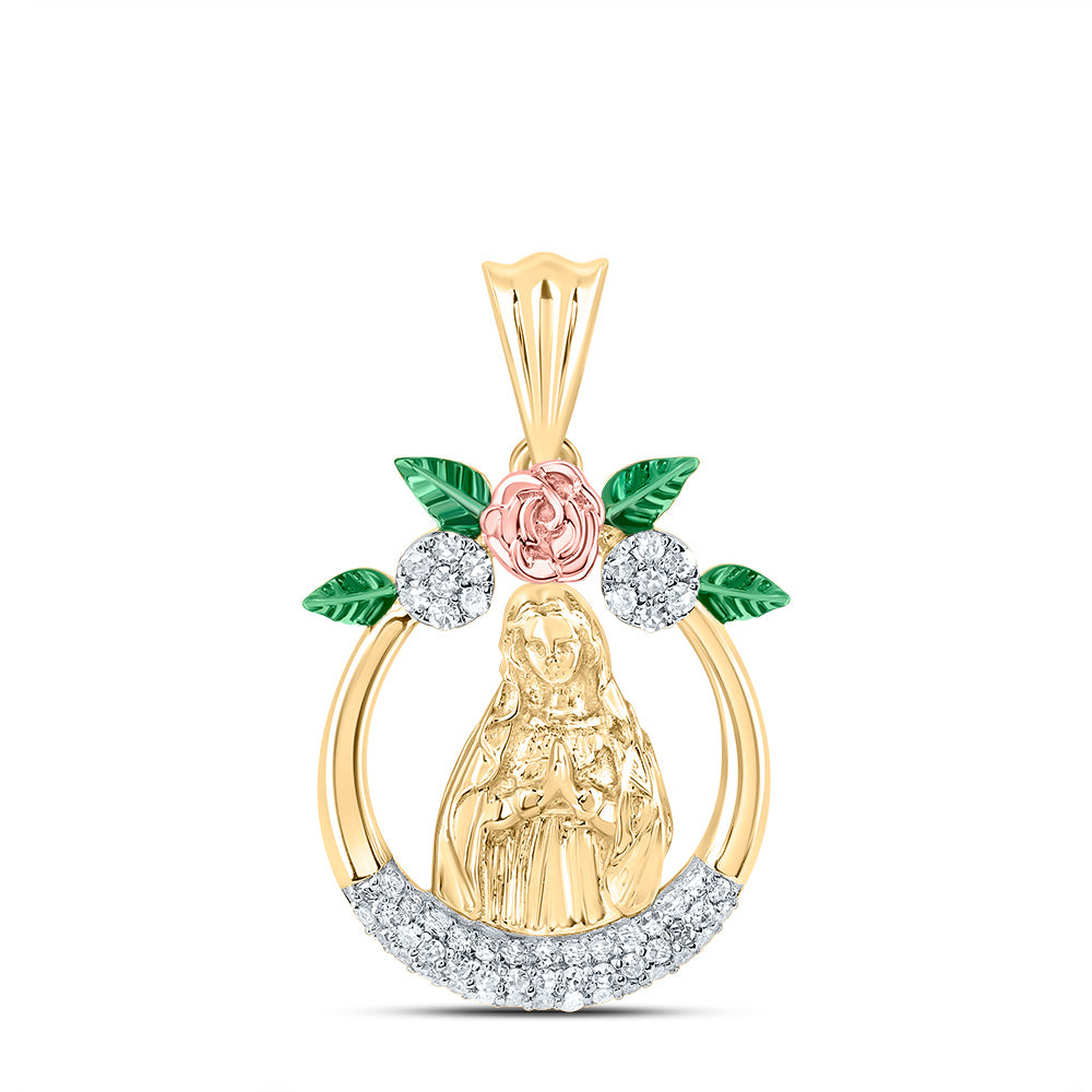 14Kt Gold 1/4Ctw-Dia Nk Maria Mens Charm