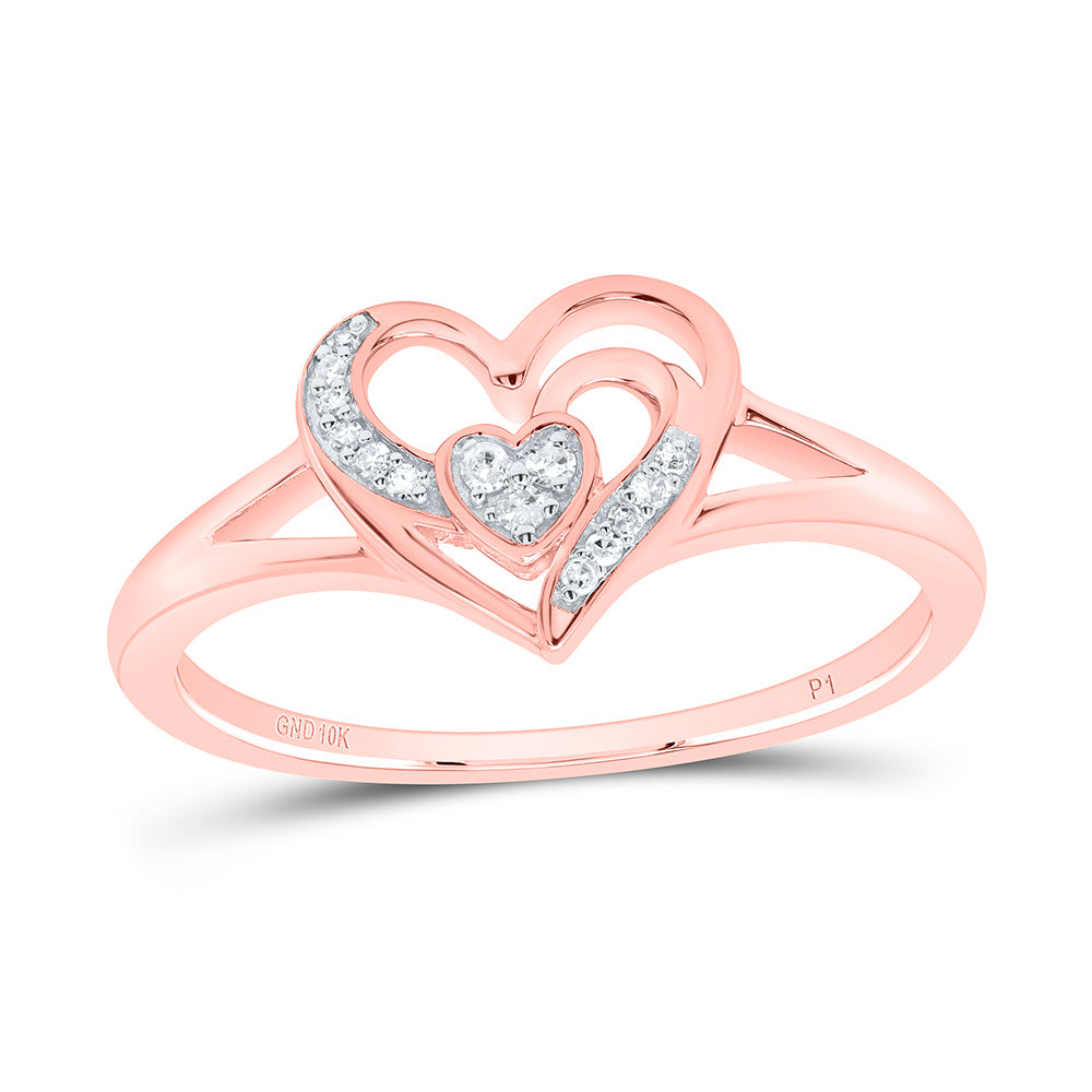 1/20Ctw-Nat Diamond Gift Heart Ring (1.75 grams)