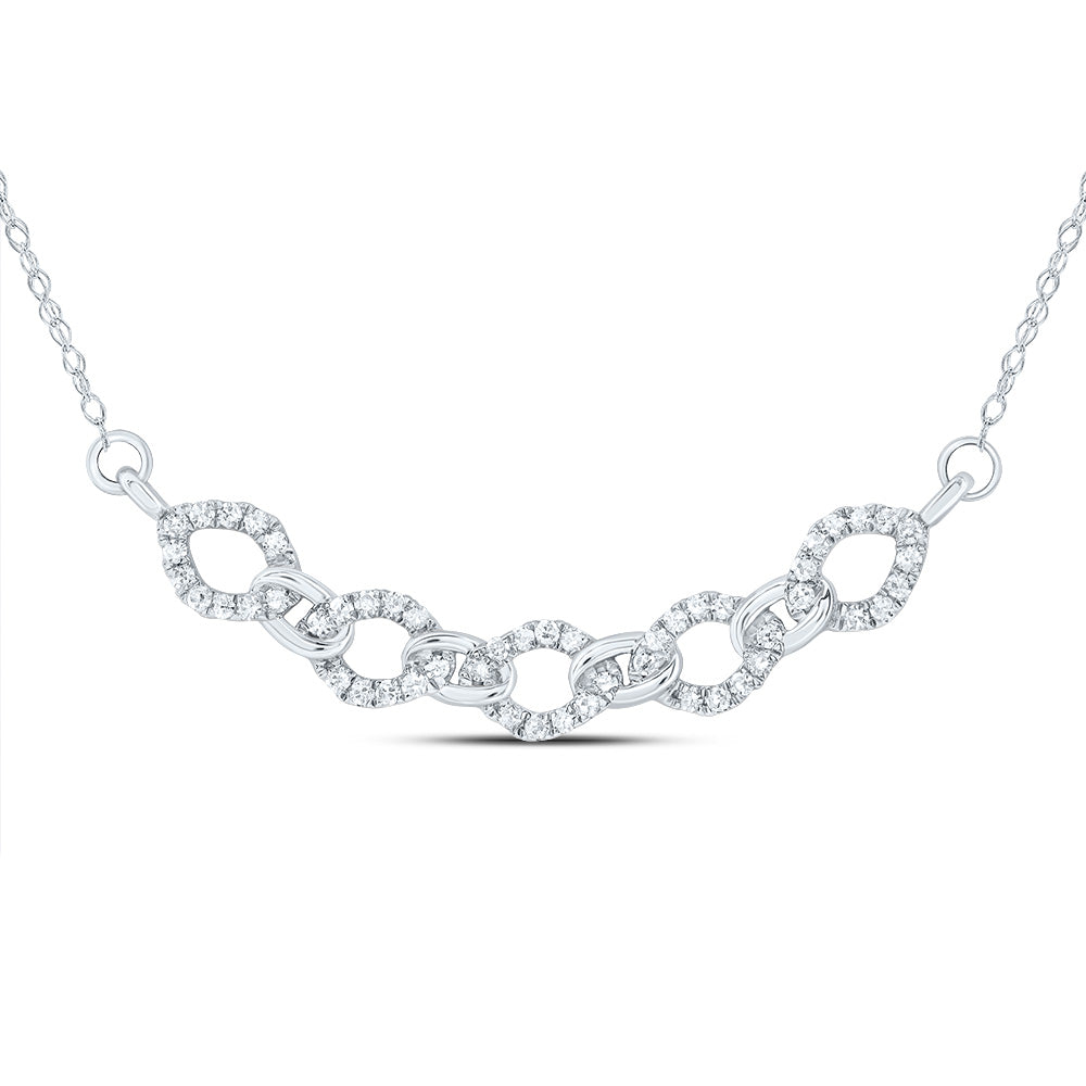10Kt Gold 1/4Ctw-Diamond Gift Cuban Necklace (18 Inch)