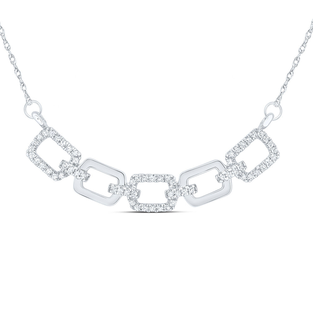 10Kt Gold 1/4Ctw-Diamond Gift Cuban Necklace (18 Inch)