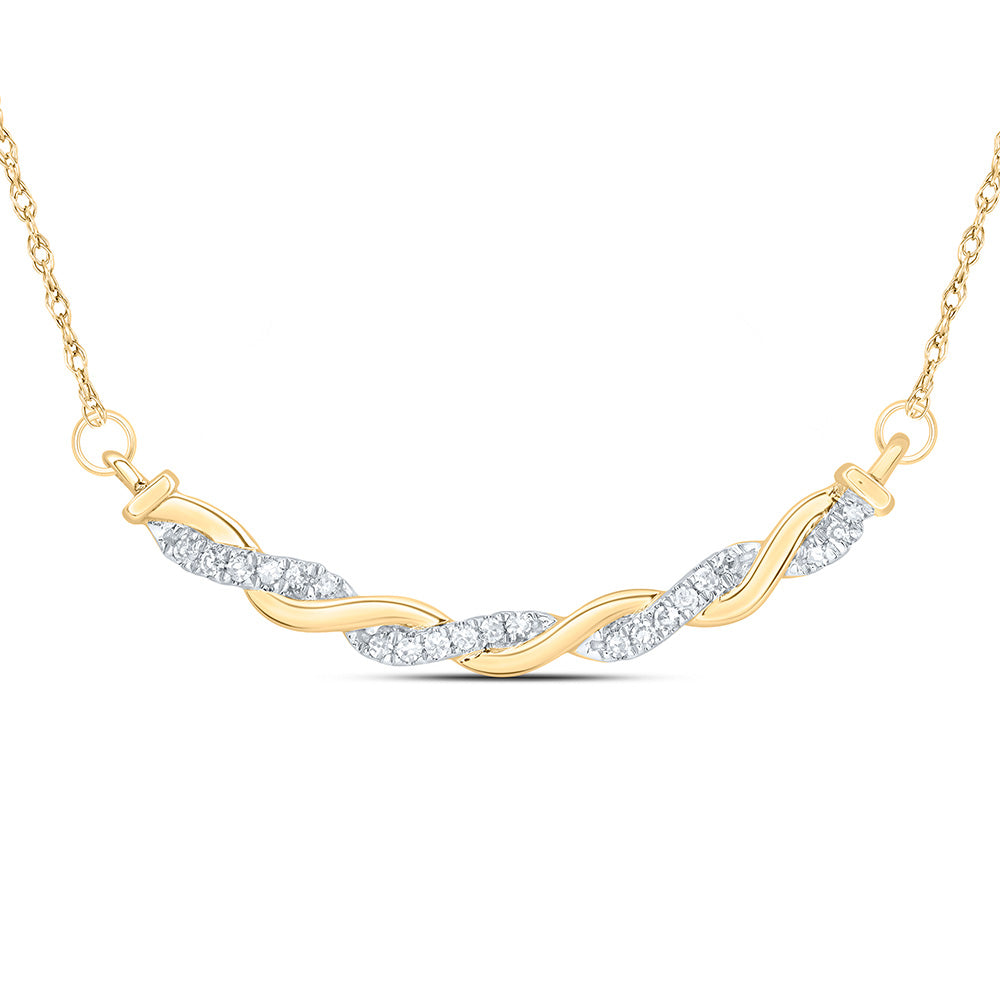10Kt Gold 1/10Ctw-Diamond Gift Necklace (18 Inch)