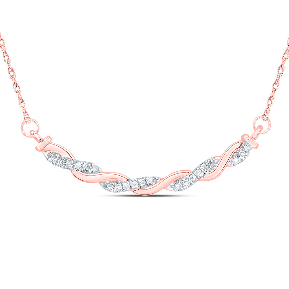 10Kt Gold 1/10Ctw-Dia Cn Gift Necklace (18 Inch)