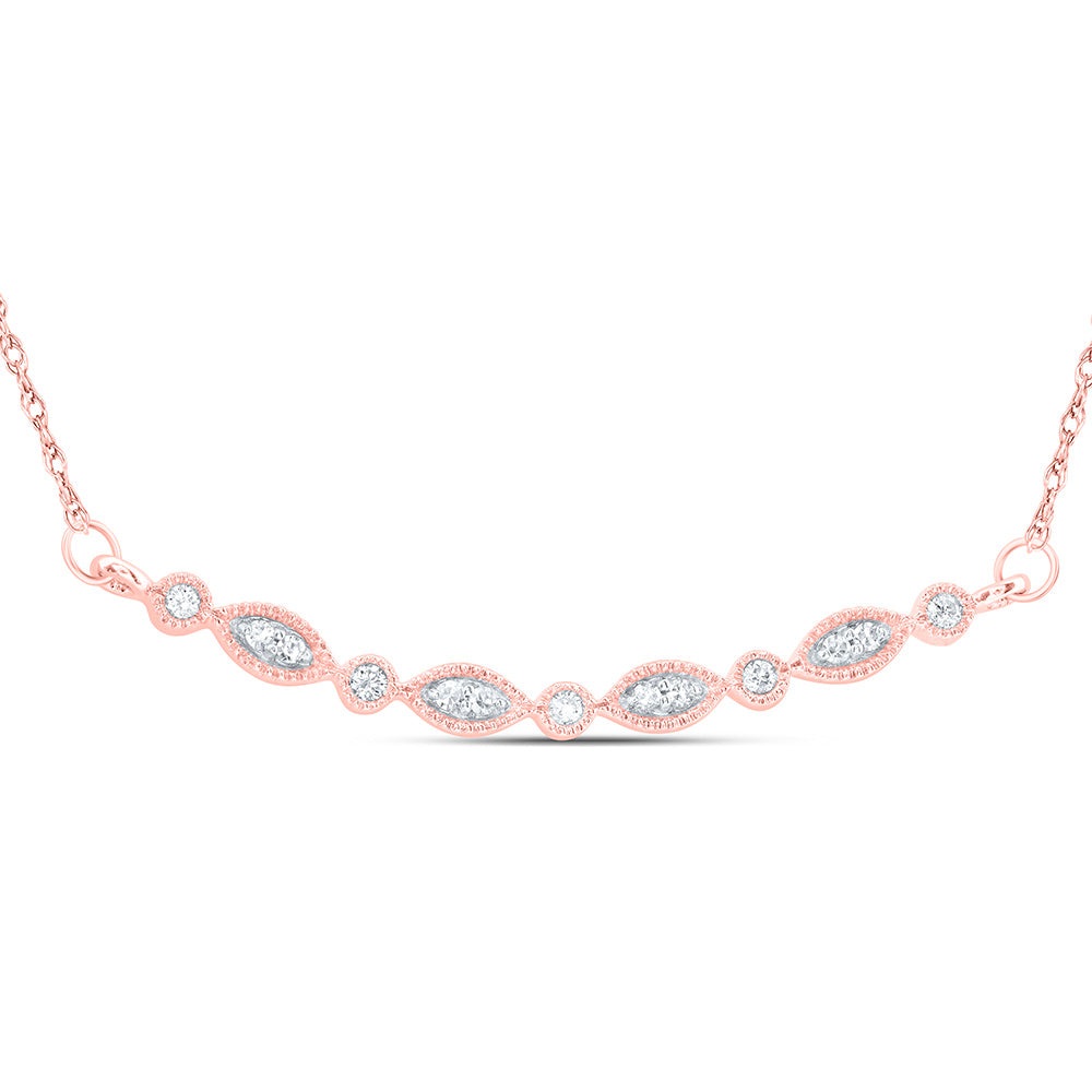 10Kt Gold 1/8Ctw-Dia Cn Gift Necklace (18 Inch)