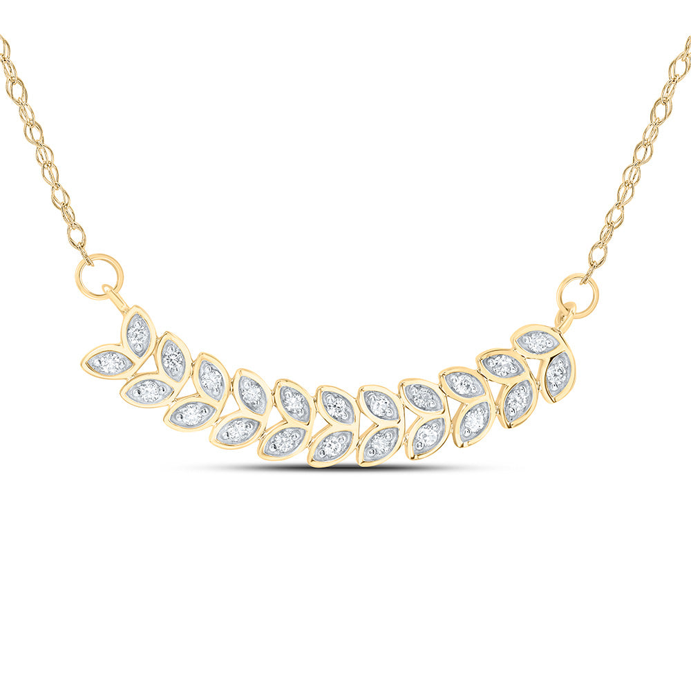 10Kt Gold 1/6Ctw-Diamond Gift Necklace (18 Inch)